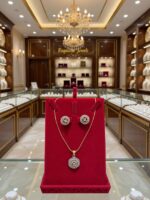 Premium Gold-Plated Pearl Designer Pendant Set  PS-002