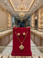Premium Gold-Plated Pearl Designer Pendant Set  PS-003