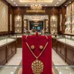 premium gold plated pearl designer pendant set ps 001