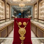 premium gold plated pearl designer pendant set ps 001