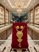 Premium Gold-Plated Pearl Designer Pendant Set PS-005