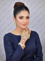 Antique Gold-Plated Bridal Hathphool HP-001