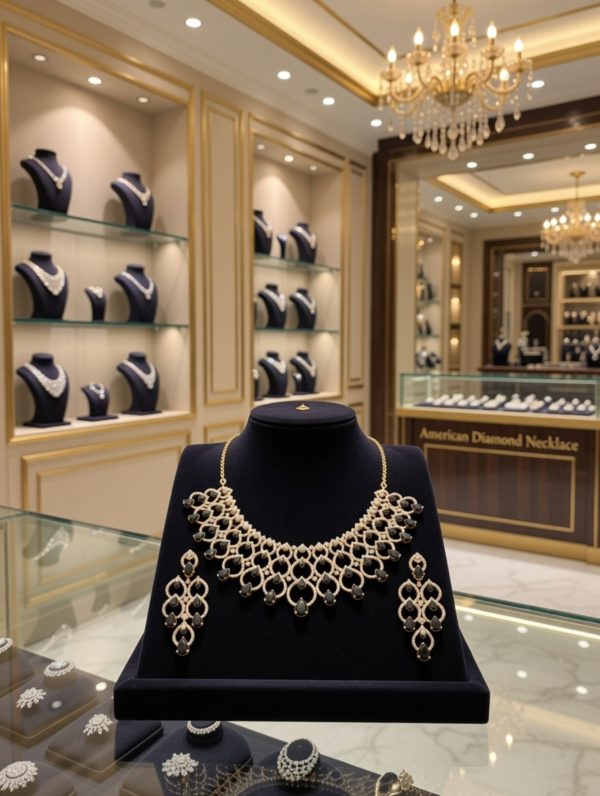 Premium  American Diamond Neckless PN-007