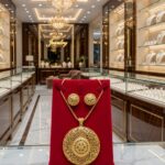 premium gold plated pearl designer pendant set ps 001