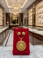 Premium Gold-Plated Pearl Designer Pendant Set  PS-010