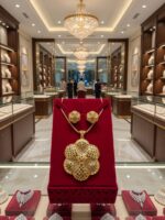 Premium Gold-Plated Pearl Designer Pendant Set  PS-009