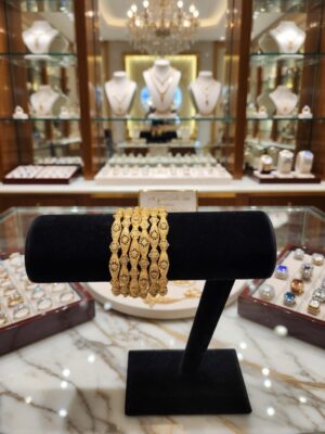 Water proof Elegant 24K Gold-Plated Bangles – Designs S3