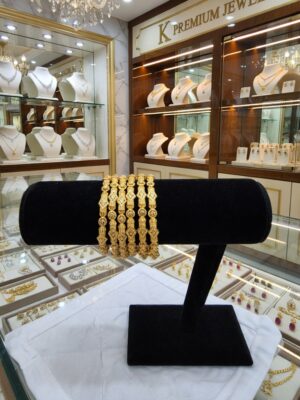 Water proof Elegant 24K Gold-Plated Bangles – Designs S4