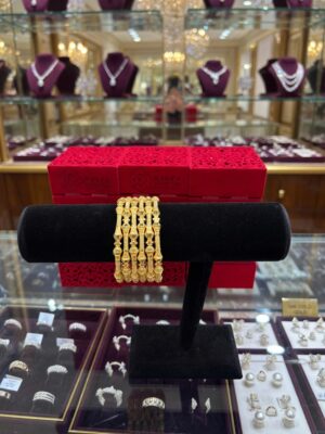 Water proof Elegant 24K Gold-Plated Bangles – Designs S5
