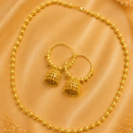 water proof elegant 24k gold plated matter ball matar set 30 inches– designs 2b