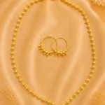 water proof elegant 24k gold plated matter ball matar set 30 inches– designs 2b