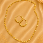 water proof elegant 24k gold plated matter ball matar set 30 inches– designs 2b