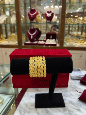 Water proof Elegant 24K Gold-Plated Bangles – Designs S6