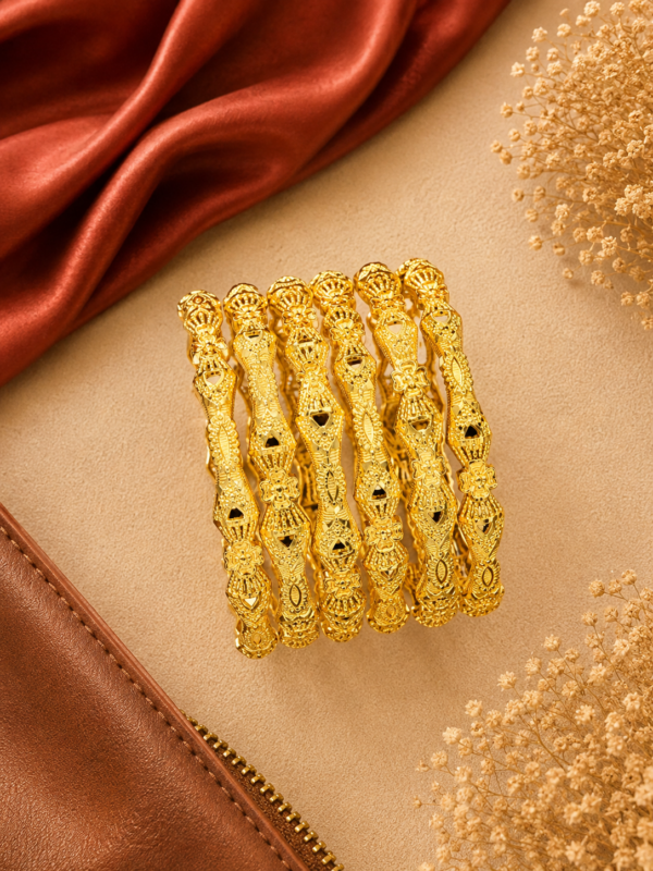 water proof elegant 24k gold plated bangles – designs s8 Water proof Elegant 24K Gold-Plated Bangles – Designs S8