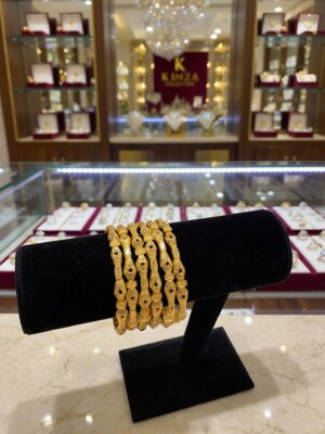 Water proof Elegant 24K Gold-Plated Bangles – Designs S7