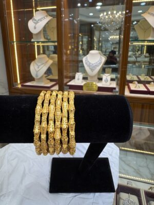 Water proof Elegant 24K Gold-Plated Bangles – Designs S8