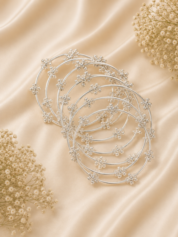 elegant kashmiri silver bangles set pack of 8 (copy) Elegant Kashmiri Silver Bangles set - pack of 8 (Copy)