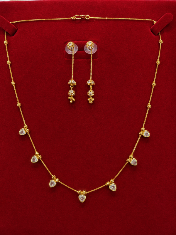 Exclusive 24CT Gold Platted Chain set with ear rings  CER-05