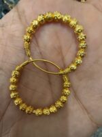 Gold-Plated Designer Hoop Jhumka Earrings - 91965