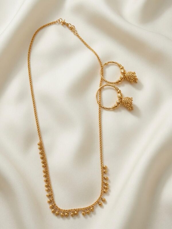 Exclusive 24CT Gold Platted Chain set with ear rings  CER-01