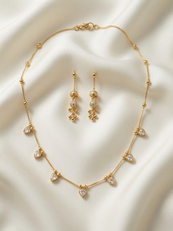 Exclusive 24CT Gold Platted Chain set with ear rings  CER-05