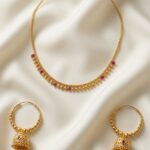 exclusive 24ct gold platted chain set with ear rings cer 02