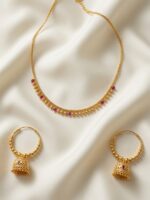 Exclusive 24CT Gold Platted Chain set with ear rings  CER-06