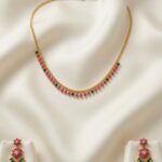 exclusive 24ct gold platted chain set with ear rings cer 02