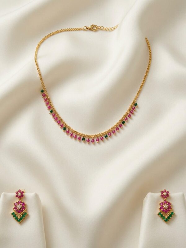 Exclusive 24CT Gold Platted Chain set with ear rings  CER-03