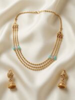 Exclusive 24CT Gold Platted Chain set with ear rings  CER-02