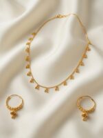 Exclusive 24CT Gold Platted Chain set with ear rings  CER-08