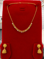 Exclusive 24CT Gold Platted Chain set with ear rings  CER-07