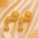 exclusive water gold platted jhumka j23
