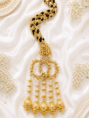 Punjabi Traditional Paranda Hair Accessory Gold
