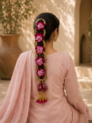 Punjabi Floral Paranda Hair Accessory PP03