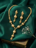 24CT Gold-Plated Necklace & Earrings Set SM7
