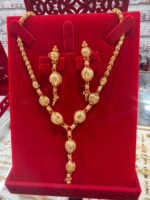 24CT Gold-Plated Necklace & Earrings Set SM7