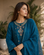 Zinc Elegance Embroidered 3-Piece Suit