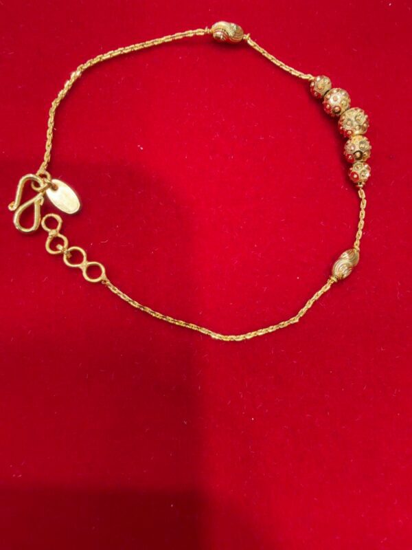 b011 r 24CT Gold platted Bracelet set B011