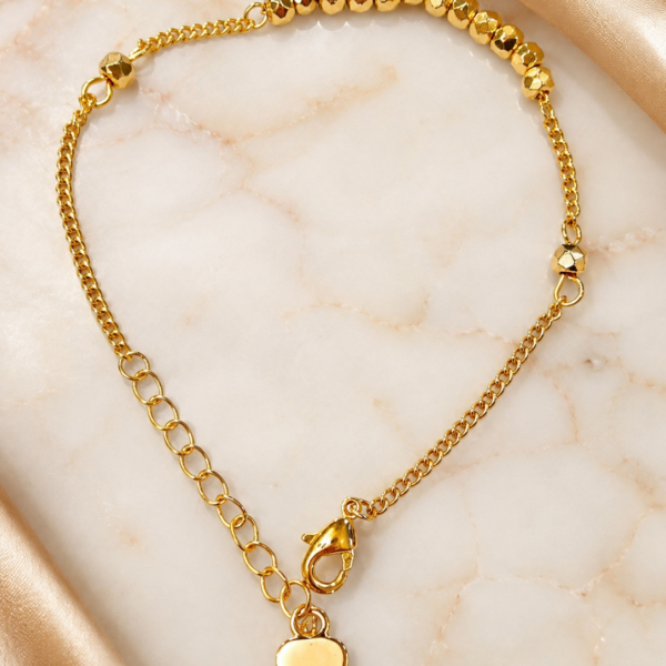 24ct gold platted bracelet set b014