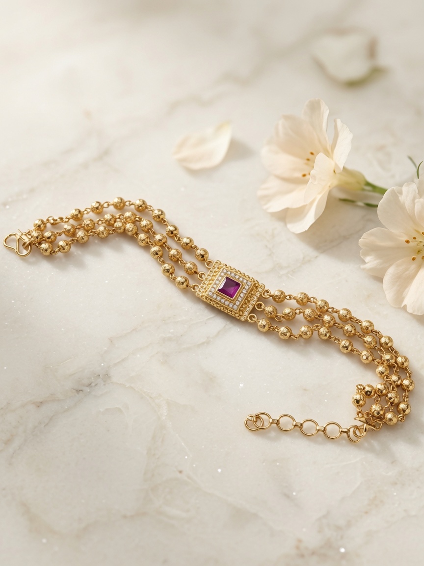 b022 a 24ct Gold Plated Bracelet B022