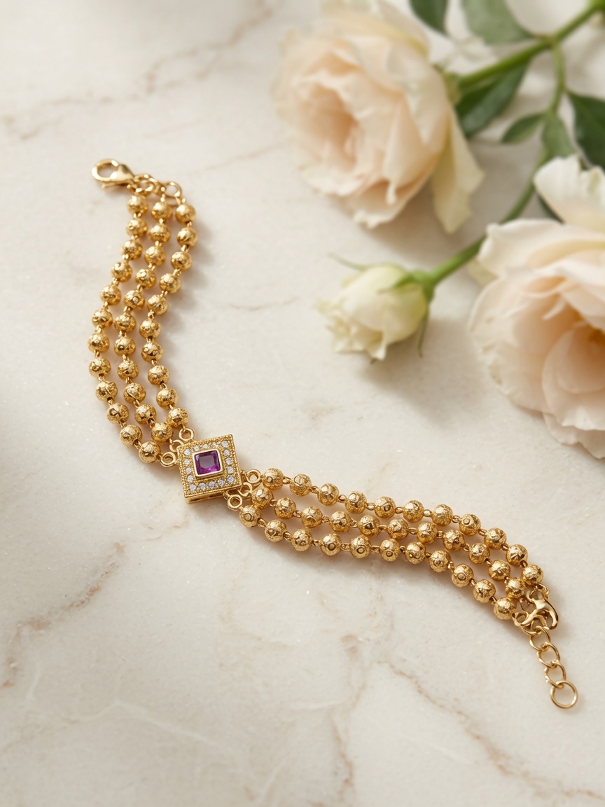 24ct Gold Plated  Bracelet B027