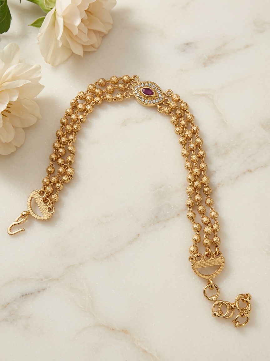 b028 a 24ct Gold Plated Bracelet B028