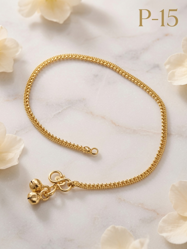 Gold Plated Anklets P-15