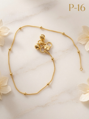 Gold Plated Anklets P-16
