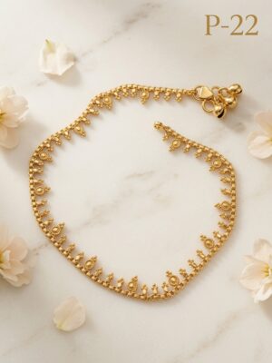 Gold Plated Anklets P-22