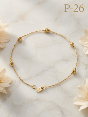 Gold Plated Anklets P-26