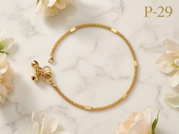 p29 a Gold Plated Anklets P-29
