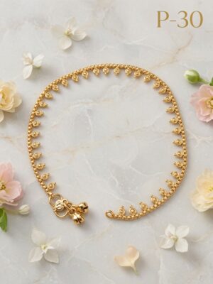 Gold Plated Anklets P-30