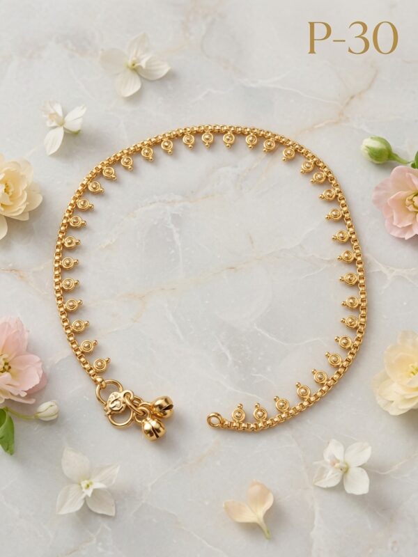 Gold Plated Anklets P-30